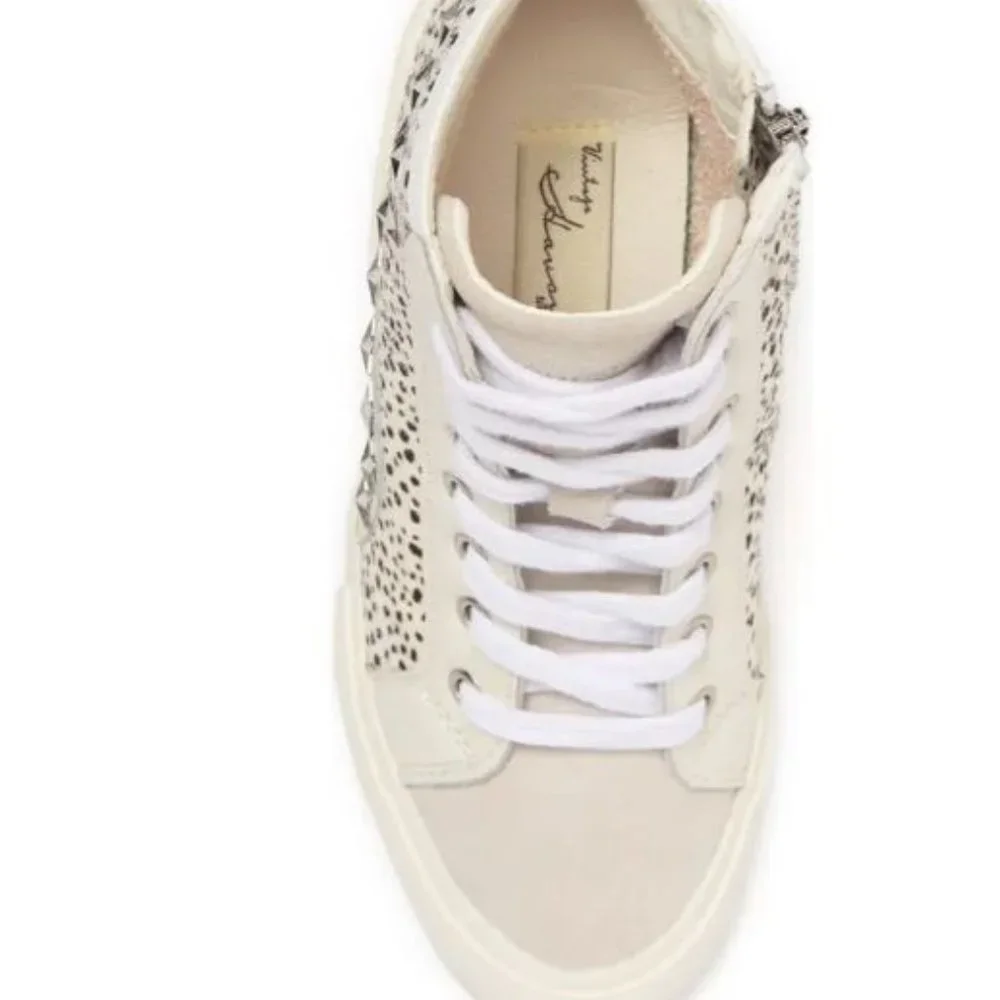 VINTAGE HAVANA Wild Chita Remiee Studded Snakeskin Embossed Leather Bootie- - Picture 7 of 7